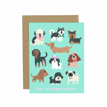 Have a Pawsome Birthday Greeting Card